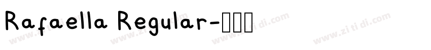 Rafaella Regular字体转换